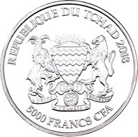 5000 Francs CFA obverse