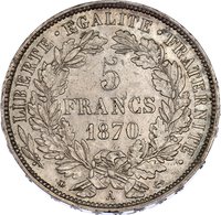 5 Francs reverse