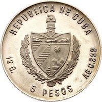 5 Pesos obverse