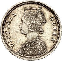 ¼ Rupee obverse