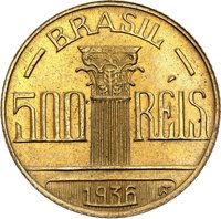 500 Réis reverse