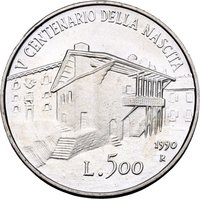 500 Lire reverse