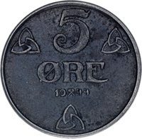 5 Øre reverse