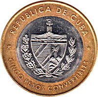 5 Pesos obverse