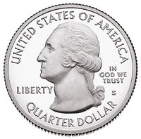 ¼ Dollar obverse