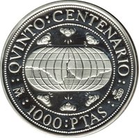 1000 Pesetas reverse