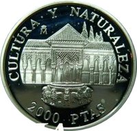 2000 Pesetas reverse