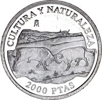2000 Pesetas reverse