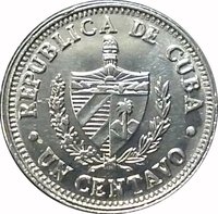 1 Centavo obverse