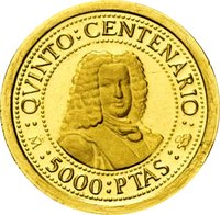 5000 Pesetas reverse