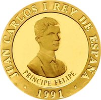 10000 Pesetas obverse