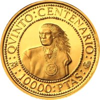 10000 Pesetas reverse