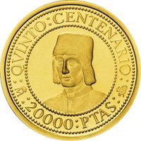 20000 Pesetas reverse
