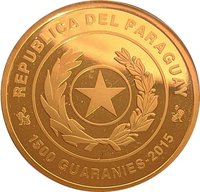 1500 Guaraníes obverse