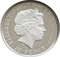 20 Pence obverse