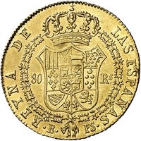 80 Reales Vellon reverse