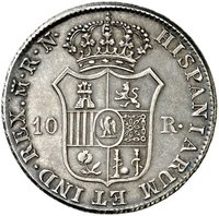 10 Reales Vellon reverse