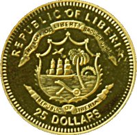 25 Dollars obverse
