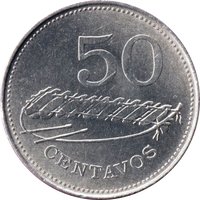 50 Centavos reverse