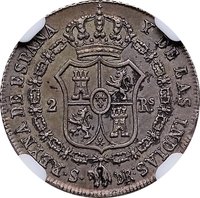 2 Reales Vellon reverse