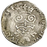 ½ Silver Real reverse