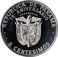 5 Centesimos obverse