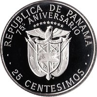 25 Centesimos obverse