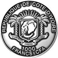 1000 Francs CFA obverse