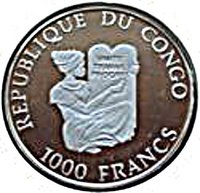 1000 Francs CFA obverse