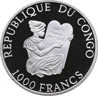1000 Francs CFA obverse