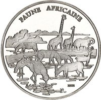 1000 Francs CFA reverse