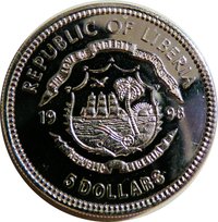 5 Dollars obverse