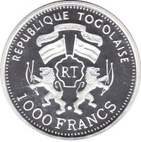 1000 Francs CFA obverse