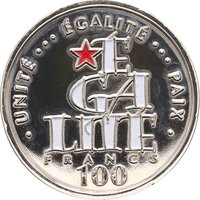 100 Francs reverse