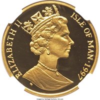 ½ Crown obverse