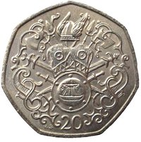 20 Pence reverse