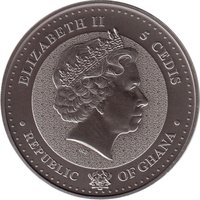 5 Cedis obverse