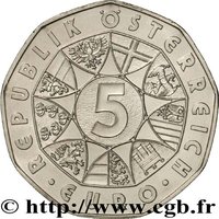 5 Euro obverse