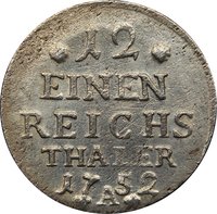 1⁄12 Thaler reverse