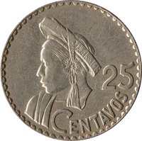 25 Centavos reverse