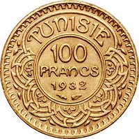100 Francs reverse