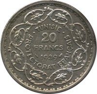 20 Francs reverse