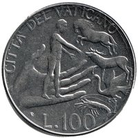 100 Lire reverse