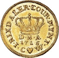½ Courant Ducat reverse
