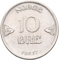 10 Øre reverse