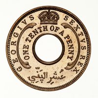 ⅒ Penny obverse