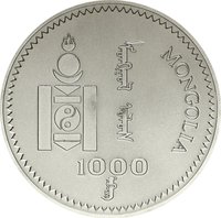 1000 Tögrög obverse