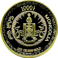 1000 Tögrög obverse