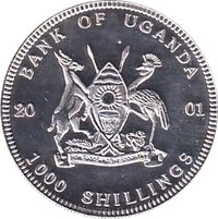 1000 Shillings obverse