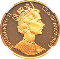 ½ Crown obverse